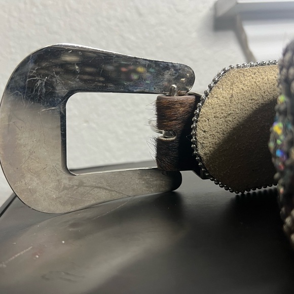 BHW Leather & Bling western belt, size M/L. - Picture 3 of 13